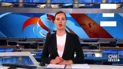 Rusya devlet televizyonu Ukrayna protestosu!