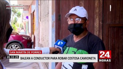 SMP: hombre es baleado en el vientre tras resistirse al robo de su camioneta