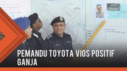 Pemandu Toyota Vios positif ganja