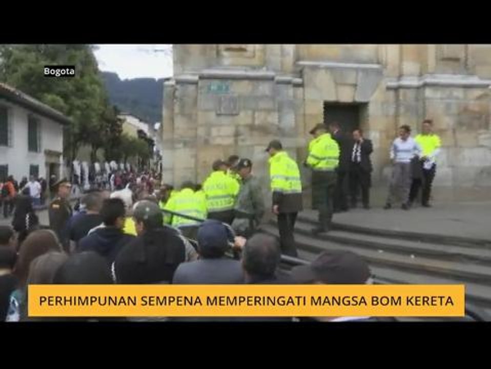 Perhimpunan sempena memperingati mangsa bom kereta