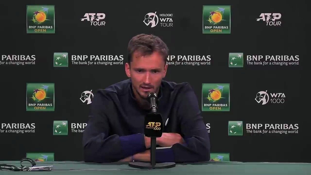 ATP - Indian Wells 2022 - Daniil Medvedev : "Being number 1 didn't put any pressure on me"