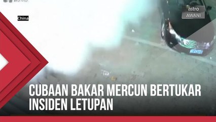 Cubaan membakar mercun bertukar insiden letupan