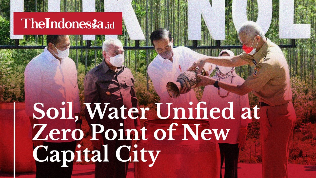 Soil, Water from 34 Provinces Unified at Zero Point of New Capital City