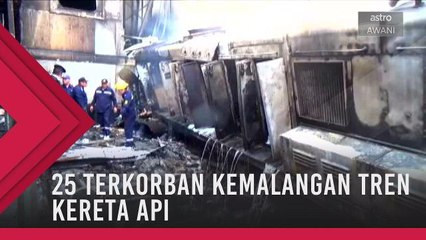 25 terkorban kemalangan tren kereta api di Kaherah
