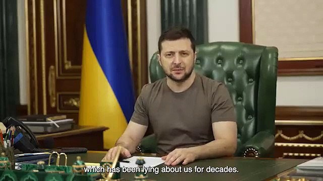 Russian invasion of Ukraine - Volodymyr Zelensky: You will not take anything from Ukraine. You will take lives... But your lives will also be taken. But why should you die? What for? I know that you want to survive