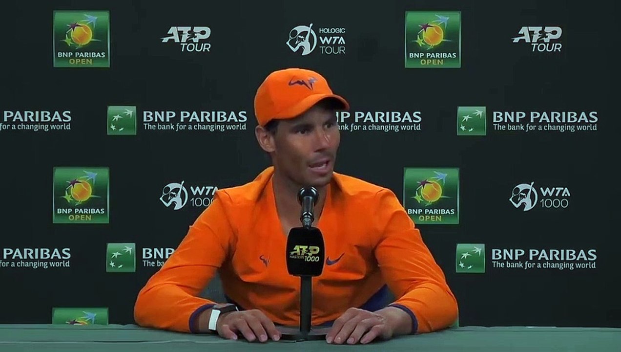 ATP - Indian Wells 2022 - Rafael Nadal : "If I compare my current level to that of the semi-finals or the final in Australia, it is much worse"