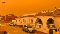 Sahra Çölü'nden gelen toz fırtınası İspanya'yı vurdu
