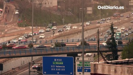 Imágenes de la calima a su paso por Madrid y Alicante