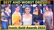 Best & Worst Dressed Of TV Stars At Iconic Gold Awards 2022 | Shamita, Jasmin Shivangi & More