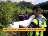 Mayat terputus empat, digilis keretapi