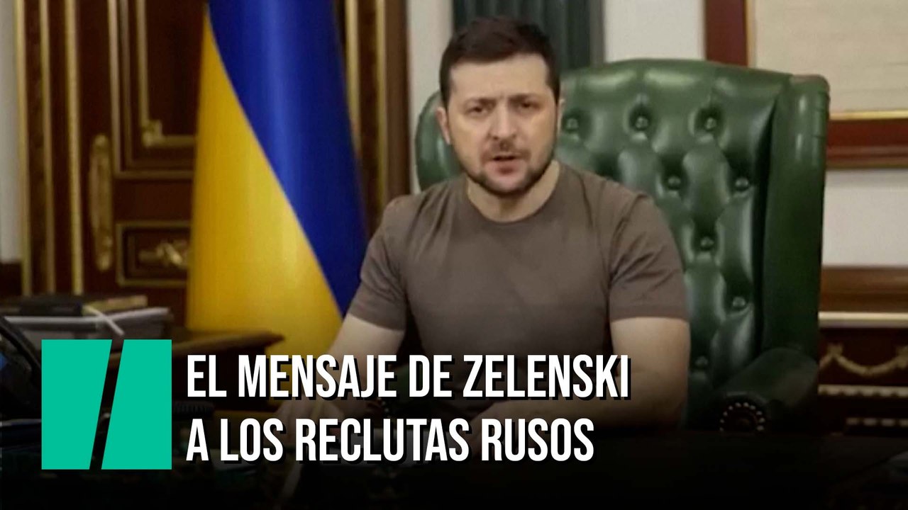 El mensaje de Zelenski a los reclutas rusos: "Les doy una oportunidad de sobrevivir"