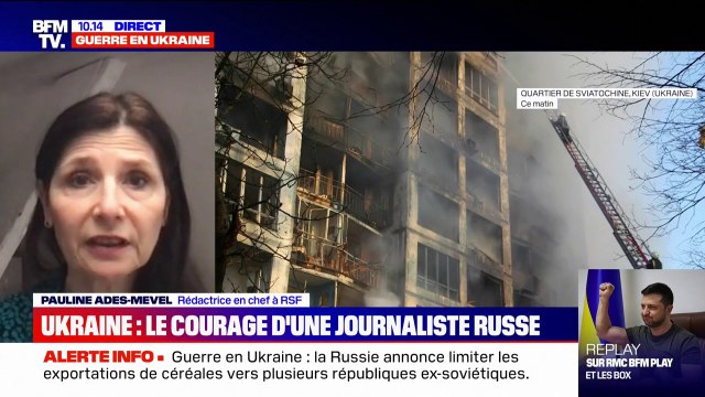 Pauline Ades-Mevel (RSF) sur la guerre en Ukraine: On voit que les journalistes sont devenus des cibles