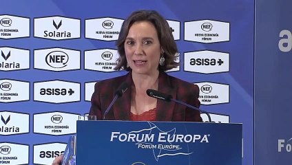 Cuca Gamarra interviene en el Nueva Economía Fórum