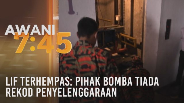 Lif terhempas: Pihak bomba tiada rekod penyelenggaraan