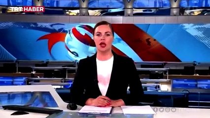 Rusya'da canlı yayında "savaşa hayır" protestosu