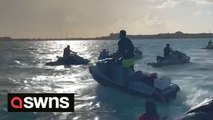 Rappers Drake and Jack Harlow spotted jet skiing in Turks and Caicos