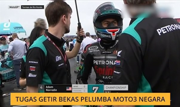 Tugas getir bekas pelumba Moto3 negara