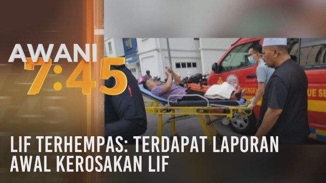Lif terhempas: Terdapat laporan awal kerosakan lif
