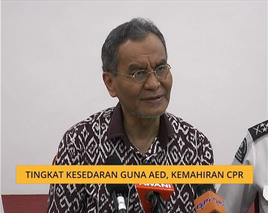 Tingkat kesederan guna AED, kemahiran CPR