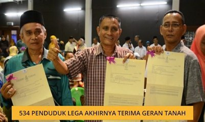 534 penduduk Semporna terima geran tanah