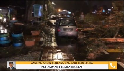 Amaran angin kencang dan laut bergelora