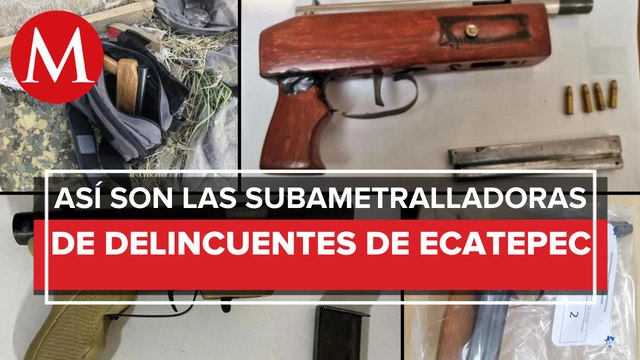 En Ecatepec detectan sub ametralladoras 'artesanales' utilizadas para asaltos