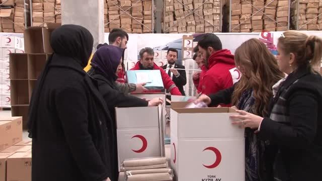 İdlib'deki çocukları ısıtmak için 3 tır yardım malzemesi Tuzla'dan yola çıktı