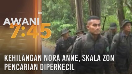 Kehilangan Nora Anne, skala zon pencarian diperkecil