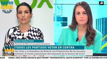 Rocío Monasterio adelanta en ‘El Toro Tv’ que volverán a pedir que se elimine el tramo autonómico del impuesto en la factura de la luz