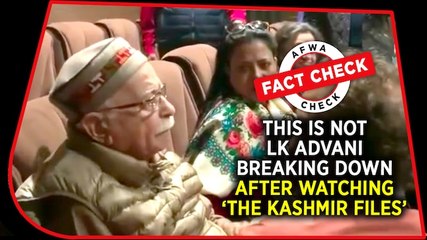 Fact Check Video: This is not LK Advani breaking down after watching ‘The Kashmir Files’