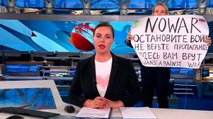 Marina Ovsyannikova, the woman who ran onto a live state TV news broadcast