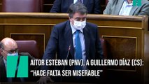 Aitor Esteban, a Guillermo Díaz (Ciudadanos): “Hace falta ser miserable