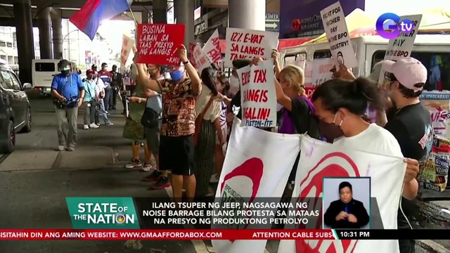Ilang tsuper ng jeep, nag-noise barrage bilang protesta sa mataas na presyo ng petrolyo | SONA