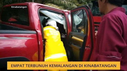 Empat terbunuh kemalangan di Kinabatangan