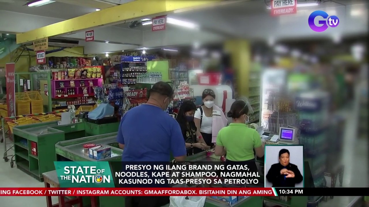 Presyo ng ilang brand ng gatas, noodles, kape at shampoo, nagmahal kasunod ng taas-presyo sa petrolyo | SONA