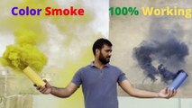 How to Make Colored Smoke at Home | Holi Special.