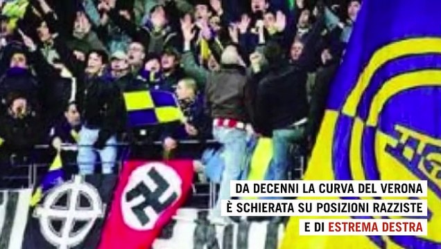 Manichini impiccati, striscioni violenti e cori razzisti: il campionario della curva del Verona
