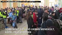 Másodpercenként menekültté válik egy ukrán gyerek