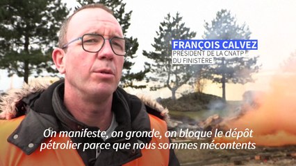 Hausse des carburants: blocage du dépôt pétrolier de Brest