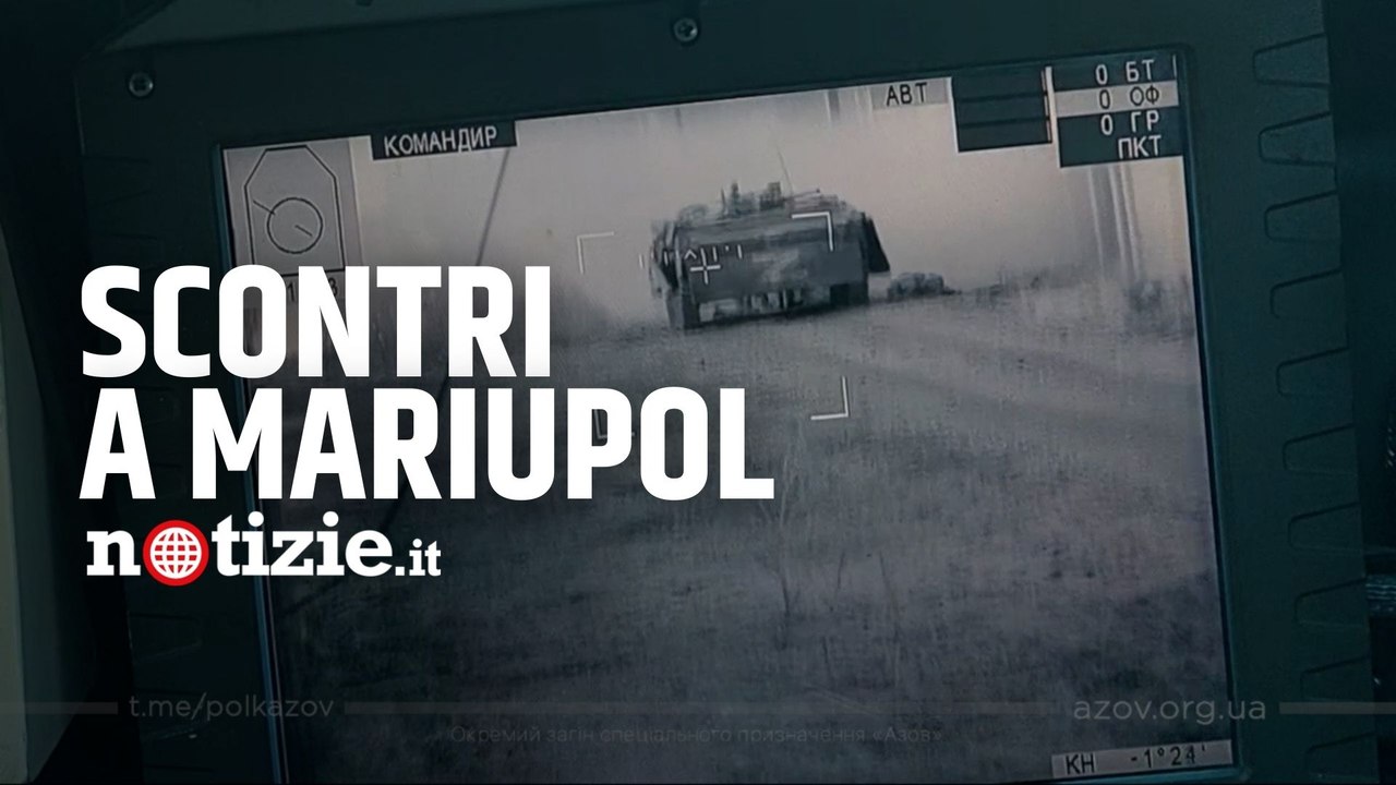 Guerra Russia-Ucraina, il video del carro armato ucraino che apre il fuoco contro il blindato russo