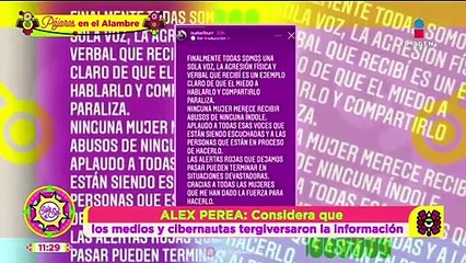 ¿No la conoce? Alex Perea asegura no conocer a quien lo acusa de GOLPEADOR