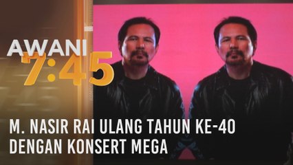 M. Nasir rai ulang tahun ke-40 dengan konsert mega