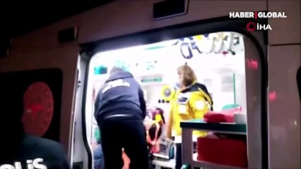 Tekirdağ'da darbedildiği için ağlayan kişiyi polis teselli etti