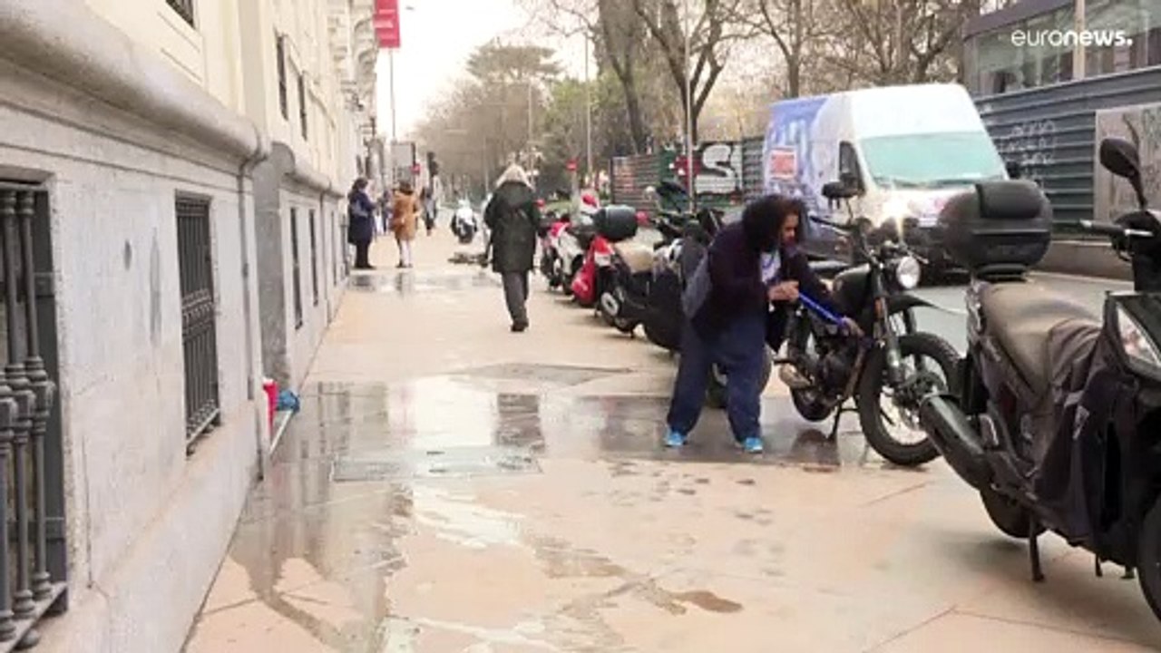 Saharastaub färbt den Himmel über Europa