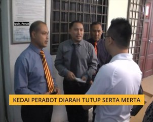 Kedai perabot diarah tutup serta merta