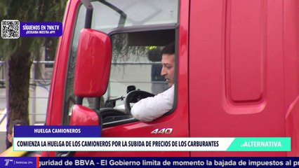 Comienza la huelga de los camioneros