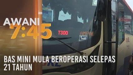 Bas mini mula beroperasi selepas 21 tahun