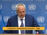 Hormati perjanjian damai - PBB