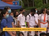 Pelajar boikot kelas, sertai protes anti kerajaan