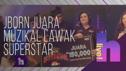 hLive! - Tepati ramalan! JBORN juara Muzikal Lawak Superstar, bawa pulang RM150,000